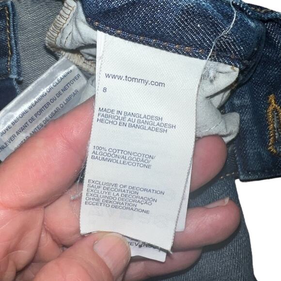 Tommy Hilfiger Dark Rinse Jeans Boys Size 8 - Picture 5 of 5